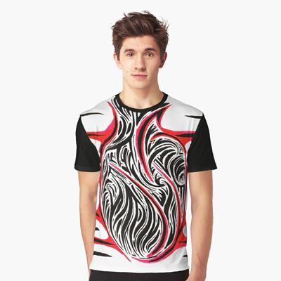 Abstract Bloody Heart Design