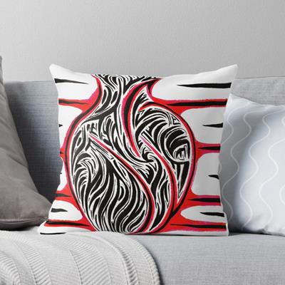 Abstract Bloody Heart Design