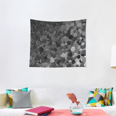Black, White, and Grey Bubbles