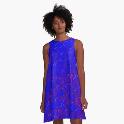 Blue and Purple Bubbles
