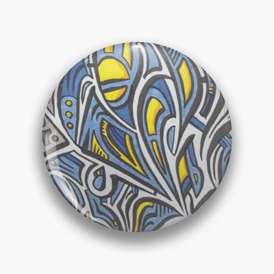 Blue and Yellow Space Squid