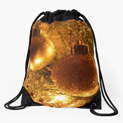 Golden Christmas Bulbs