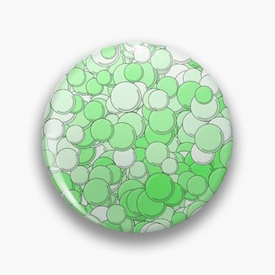 Green and White Bubbles