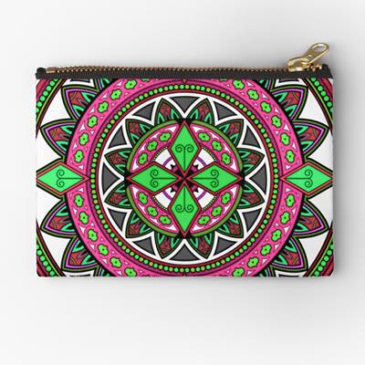 Pink and Green Mandala