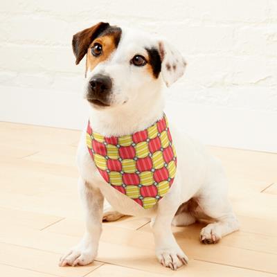 Red and Yellow Eye-Burning Fabric Pattern