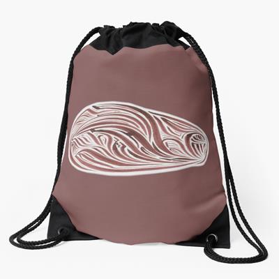 Rich Abstract Line Art in Brown