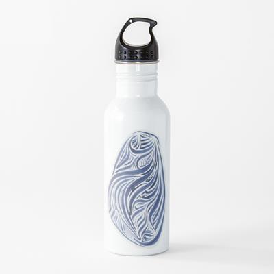 Rich Abstract Line Art in Dark Blue