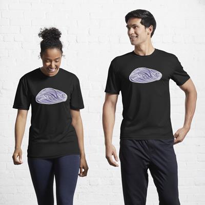 Rich Abstract Line Art in Dark Purple