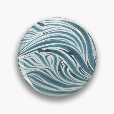 Rich Abstract Line Art in Turquoise