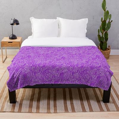 Swirling Abstract Line Art in Pink and Purple
