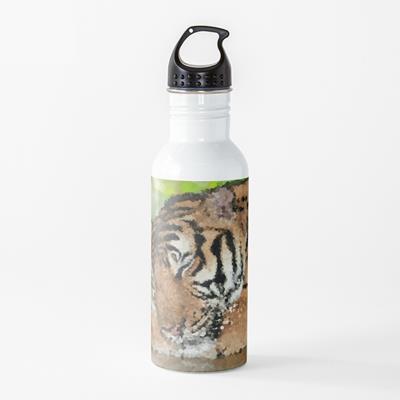 Tiger Grooming Himself