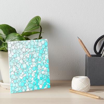 Turquoise and White Bubbles