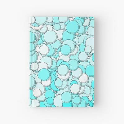 Turquoise and White Bubbles