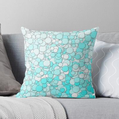 Turquoise and White Bubbles